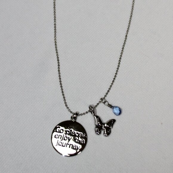NWT Artful Expressions "Go places, enjoy the journey" Necklace - Picture 5 of 10